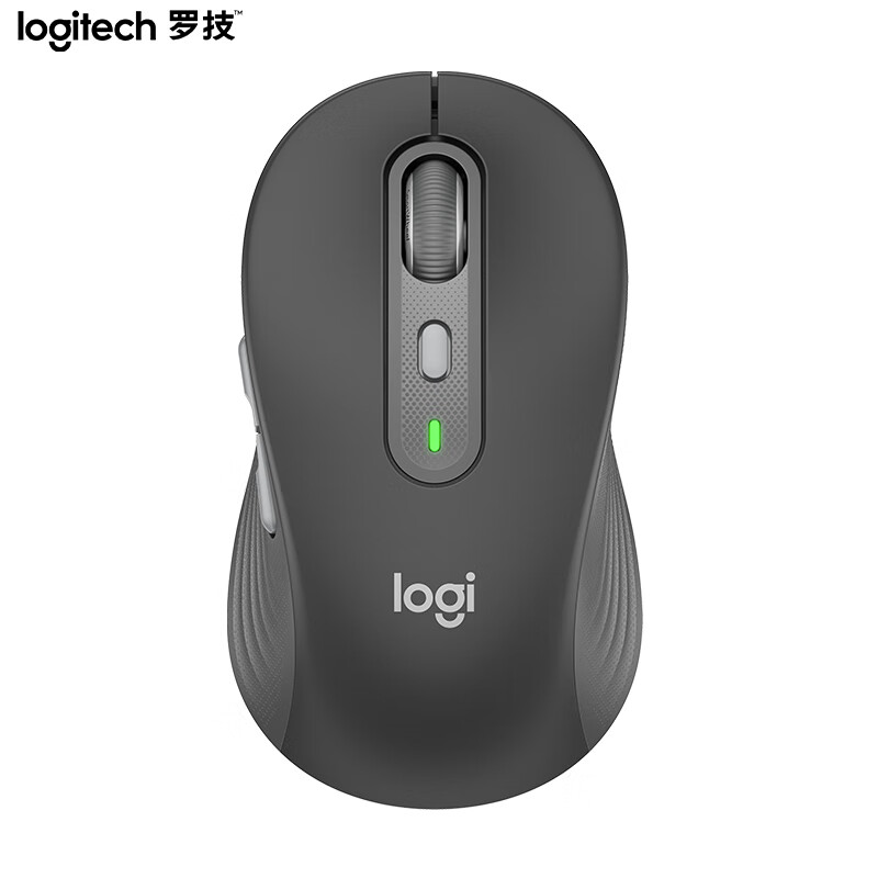 罗技（Logitech）M750 通用版鼠标 无线蓝牙鼠标 对称鼠标 黑色 带Logi Bolt USB接收器
