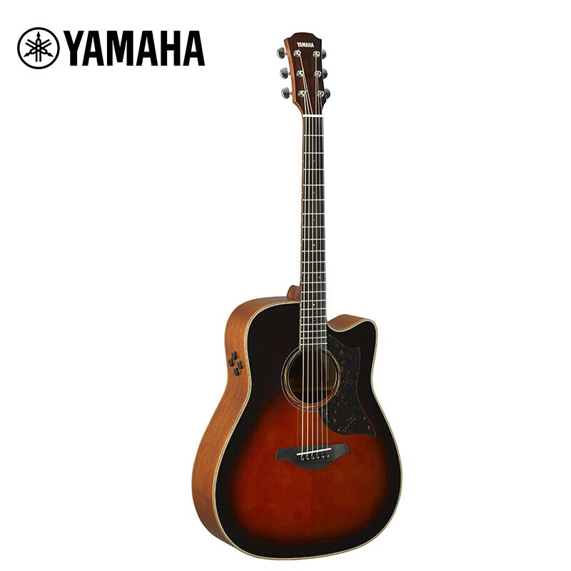 雅马哈（YAMAHA）全单吉他A3R/A5R面单吉他A1R系列电箱款民谣吉他木吉他缺角A3MTBS「41英寸渐变色」