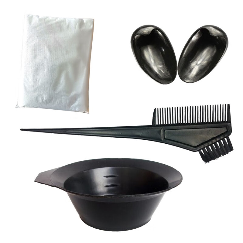 同仁堂染发工具五件套（披肩，梳子，耳罩，调配碗） 一次性焗油膏用品