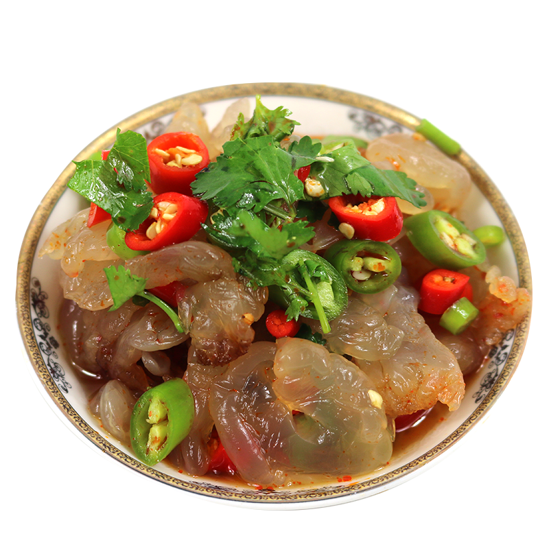 亿海湾海蜇头即食凉拌海蜇丝带调料包价值分析|海鲜制品价格走势|海鲜制品历史价格怎么查