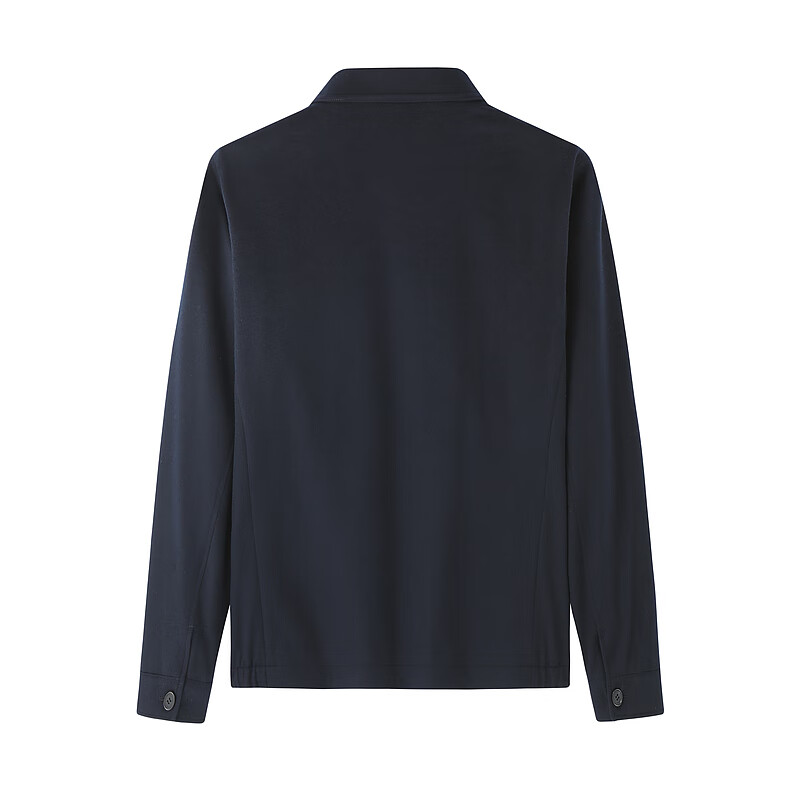 MAYOR男装 100%绵羊毛时尚翻领单茄克 藏青 L （175/96A）