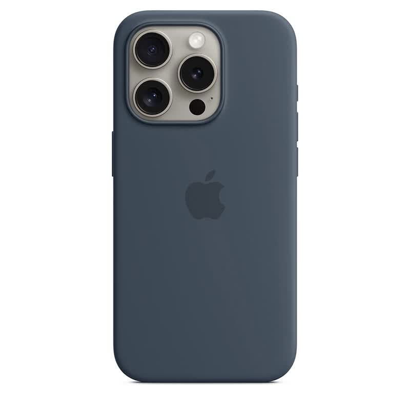 Apple  iPhone 15 Pro 专用 MagSafe 硅胶保护壳 - 风暴蓝色  保护套 手机套 手机壳怎么样,好用不?