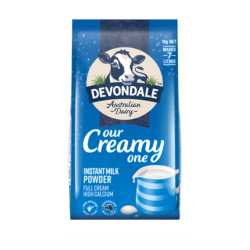 澳大利亚进口 德运（Devondale）进口奶粉 学生中老年牛奶粉 1kg 全脂 调制乳粉 速溶奶粉