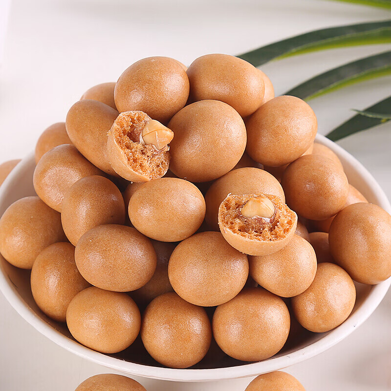 虎钢馋鱼皮花生日本豆10袋花生米裹衣花生休闲坚果80后童年怀旧零食