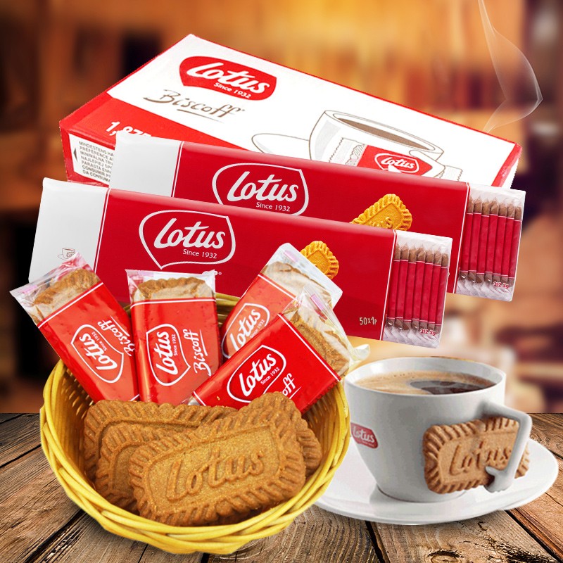 比利时进口和情Lotus缤咖时焦糖饼干312.5*6包休闲零食品糕点心整箱 6包整箱
