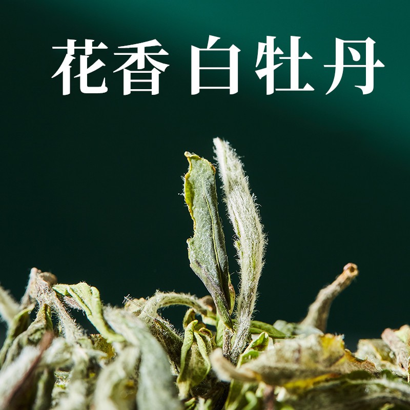 好茶农福鼎白茶2021白牡丹茶叶荒野牡丹王花香散茶木箱礼盒装收藏500g