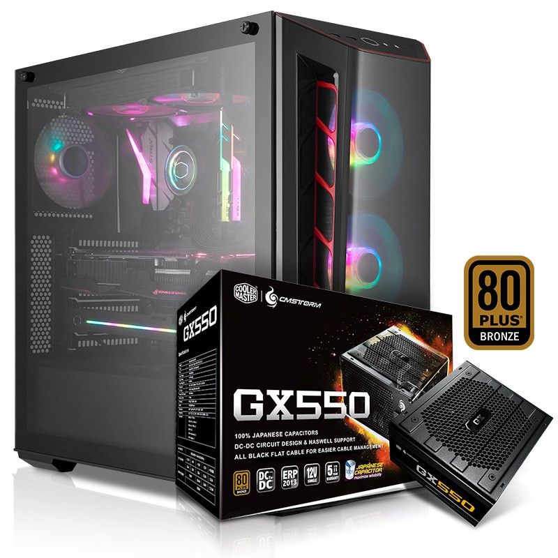 酷冷至尊 MB520 中塔机箱+酷冷至尊 GX550 铜牌电源 套装