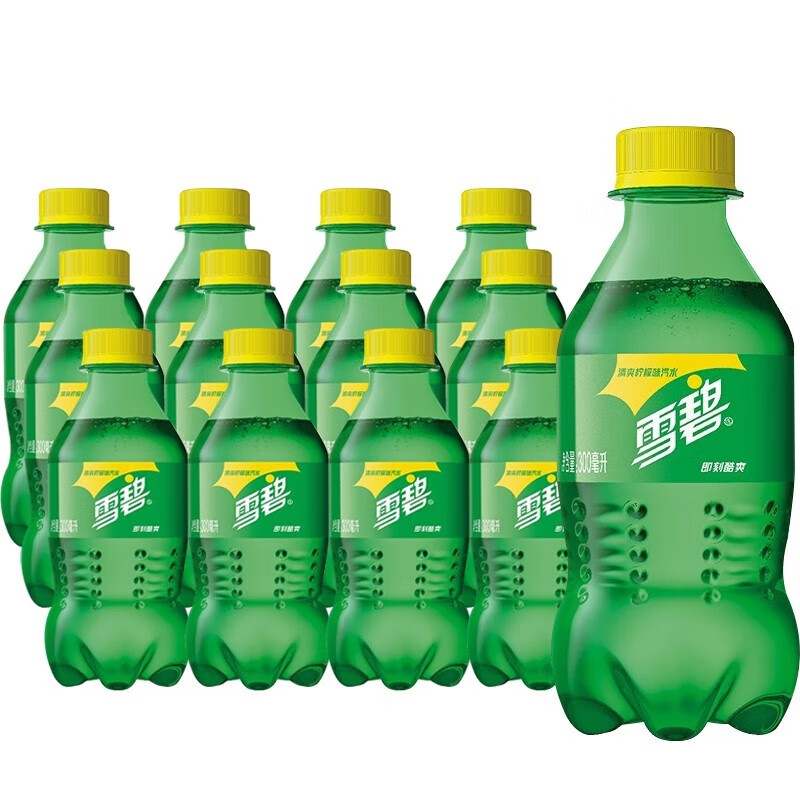 可口可乐(coca-cola)雪碧柠檬味碳酸饮料300ml*12瓶整箱  江浙沪皖