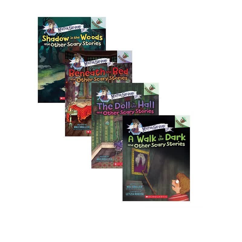 #换包后上架预售 Mister Shivers 颤抖先生 4册 英文原版 Scholastic Acorn 学乐大树姐妹篇橡树系列桥梁章节书 儿童图画故事书英语课外阅读