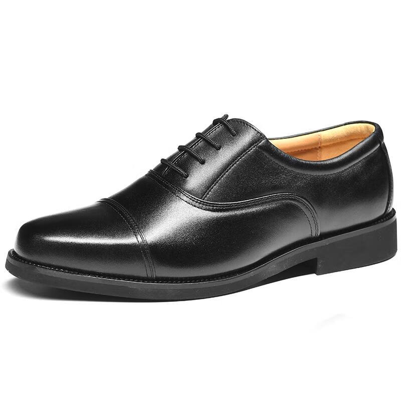 dostyle07式制服皮鞋新式三接头男皮鞋07a皮鞋 40码