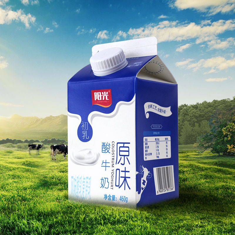食芳溢天天阳光初乳酸牛奶新包装常温风味酸奶460g*6盒整箱学生早餐