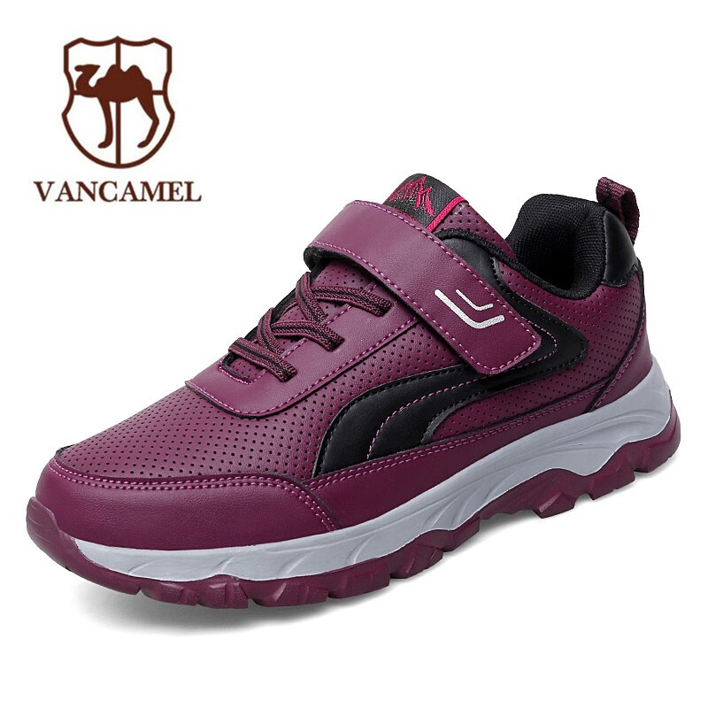 西域骆驼品牌老人鞋女健步鞋女防滑妈妈鞋健步中老年春秋爸爸鞋大码