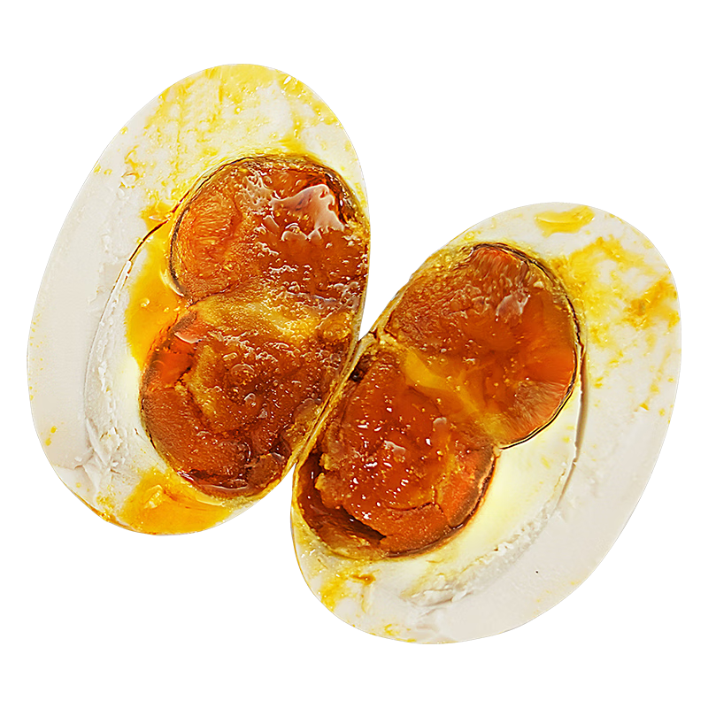 秦邮牌高邮双黄咸鸭蛋 熟80g*10枚家庭装  中华老字号即食流油咸蛋黄