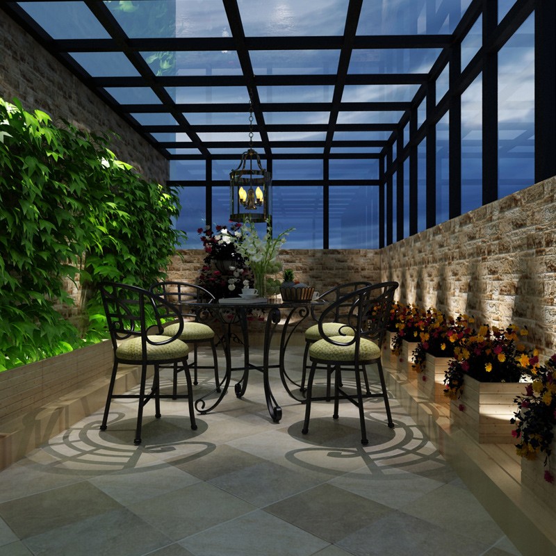 隔热中空钢化夹胶玻璃房花阳台改造阳光房别墅露台花房遮阳隔热玻璃