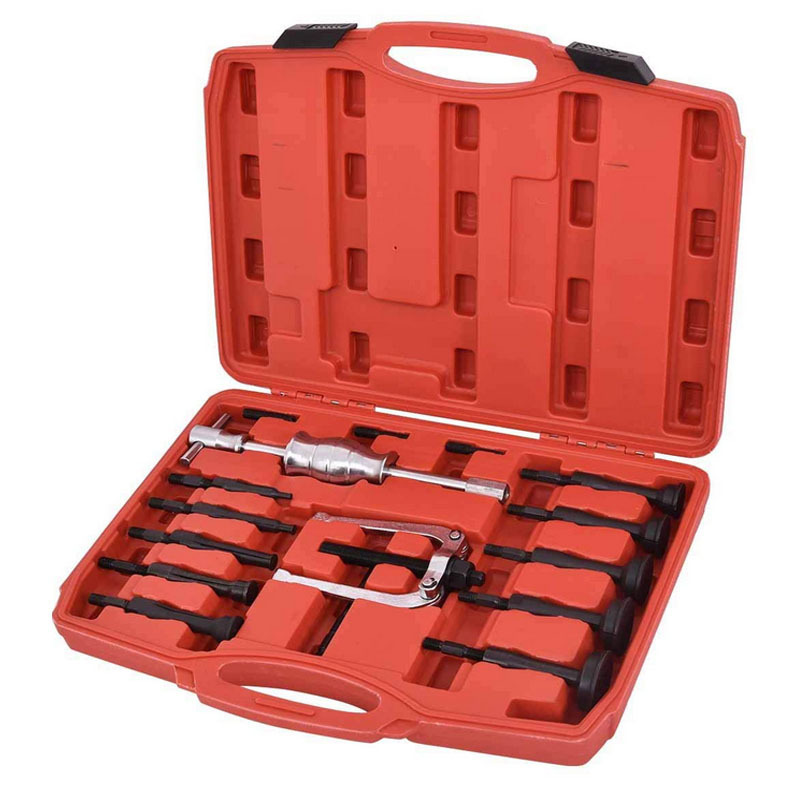 16件套内轴承拉马 拆卸工具 內孔培令滑锤拆卸组套 内控轴承拉马