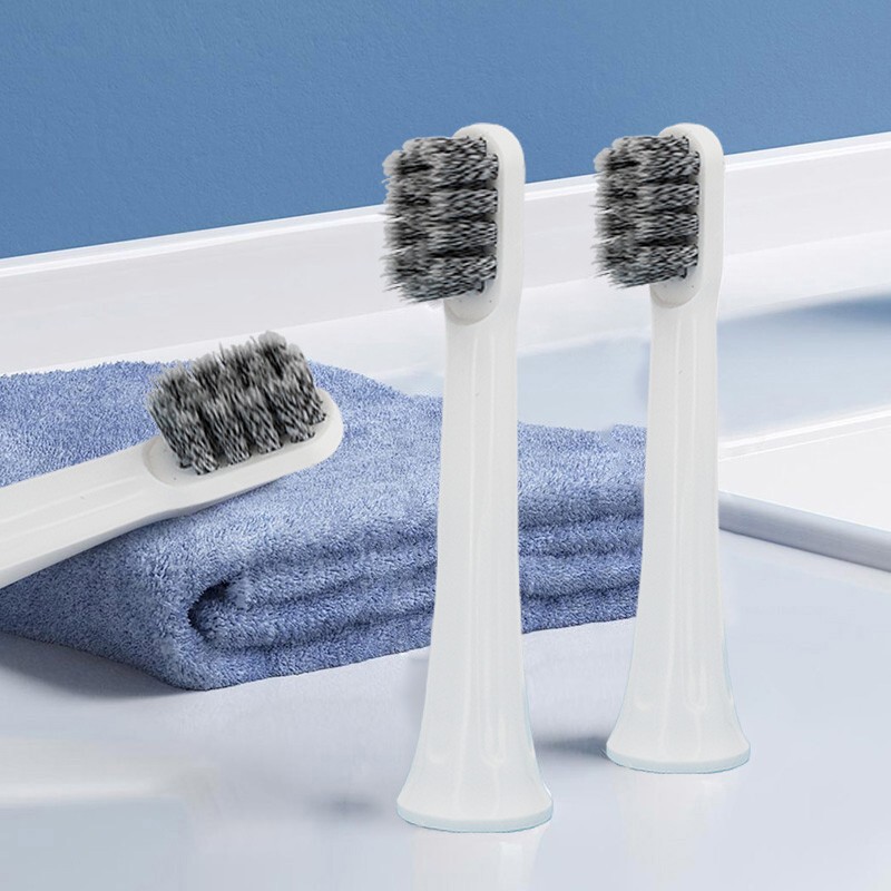 适配小米（MI）电动牙刷头6只装细软刷毛适用米家声波电动牙刷T100通用型 米家电动牙刷头东耐伦 （螺旋丝)6支装