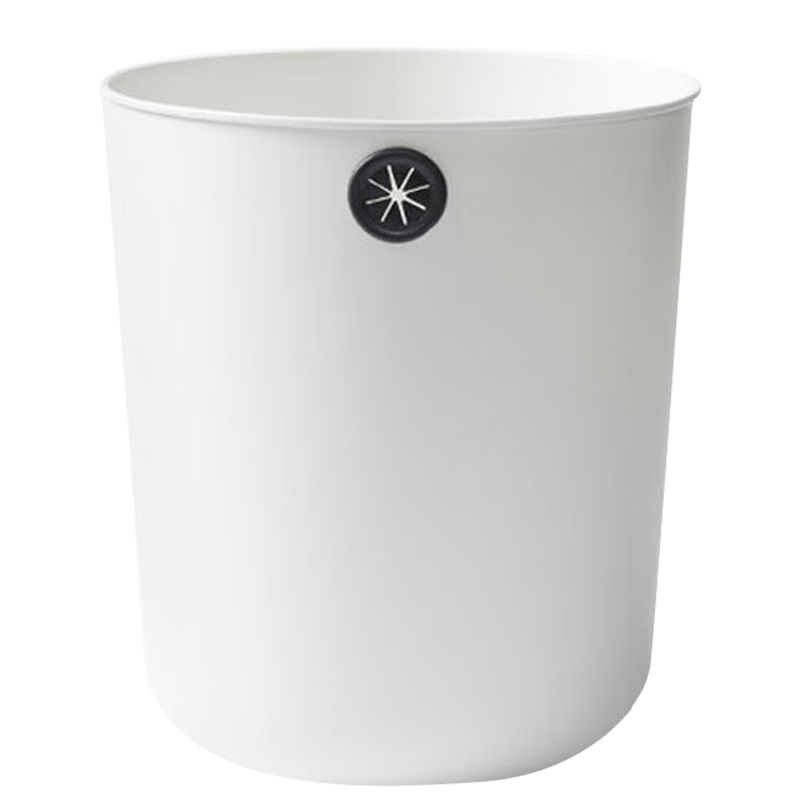 BEILEKAI 贝乐凯 垃圾桶12L大容量硅胶卡口厨房家用客厅厕所卧室加厚塑料垃圾篓