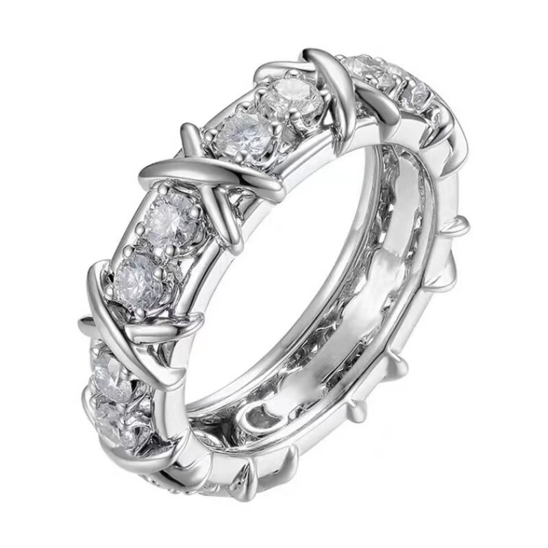 ����ܲѡ��ʮ�˽�ָͬ����Խ���XO�ν�ָ����Ů�ư׽�ƽ��ɫ ��������ָ7�š���ɫ��������10c