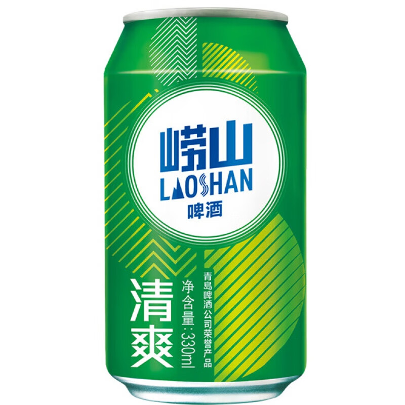 崂山啤酒饮料 330ml/罐 清爽口感酒精度数3.