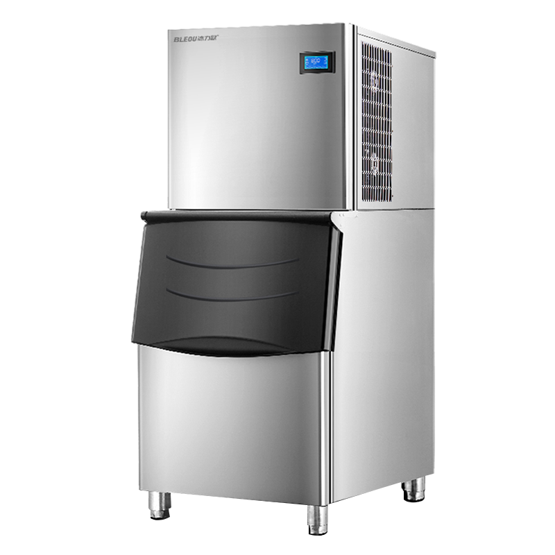 冰力欧 制冰机商用奶茶店方冰大型大容量制冰器全自动吧台冰块机 250KG松下压缩机（182冰格）