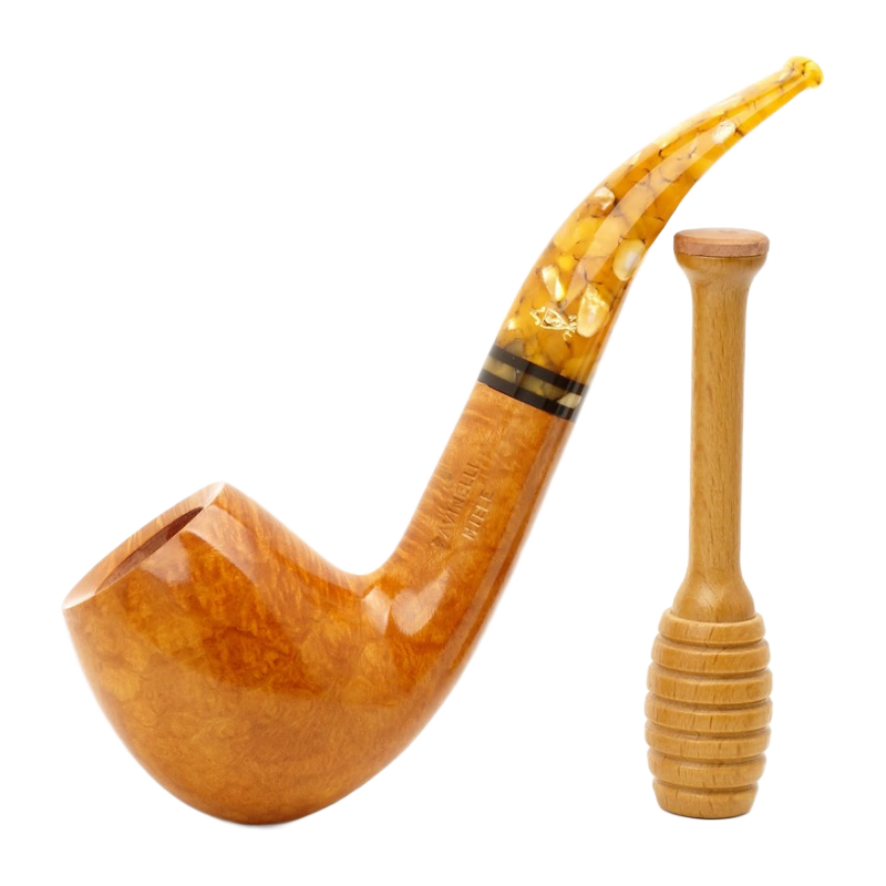 沙芬（SAVINELLI）苔原手工過濾煙斗646石楠木意大利進口男士煙斗6mm濾芯配件套裝 【626斗型 壓棒禮盒 不挑斗草】