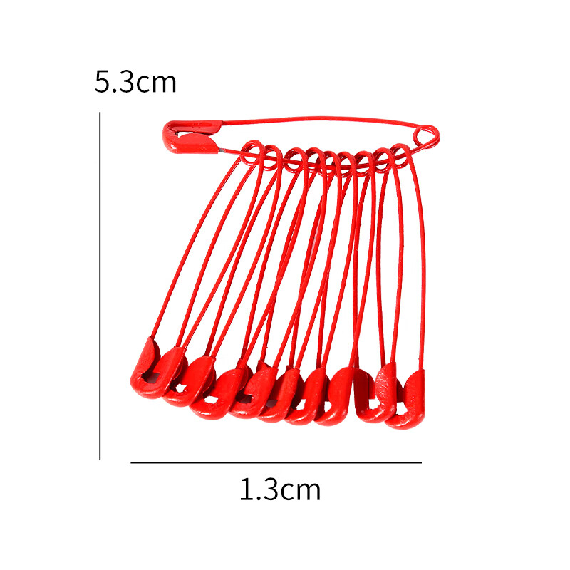 viney大红色结婚娘别针固定衣服喜事陪嫁别包袱红色别针婚庆用品生日