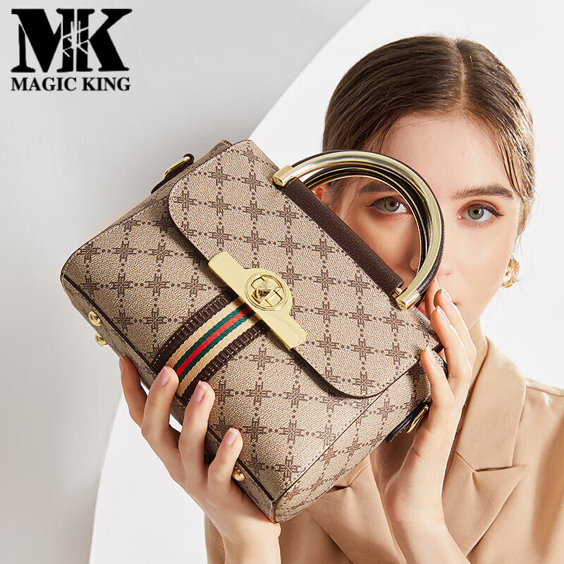 magic king mk精奢款春夏女包新款潮女包包时尚百搭手提包印花单肩斜