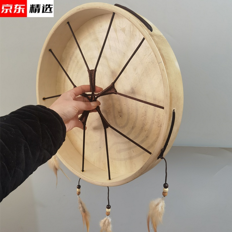 印第安鼓 印第安框鼓音乐疗愈冥想兽皮鼓牛皮羊皮shaman的手鼓618活动