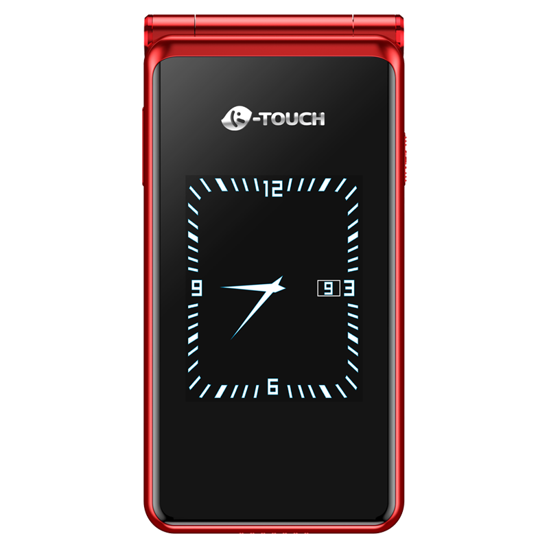 天语（K-Touch）V9S+ 4G全网通翻盖老年人手机超长待机大声音量大按键大字体商务备用移动联通电信红色