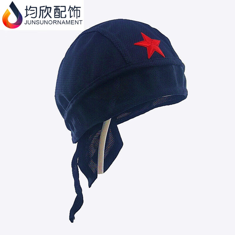 均欣包头巾帽子男士迷彩海盗帽运动头巾帽子男女士网眼帽骑行户外旅游