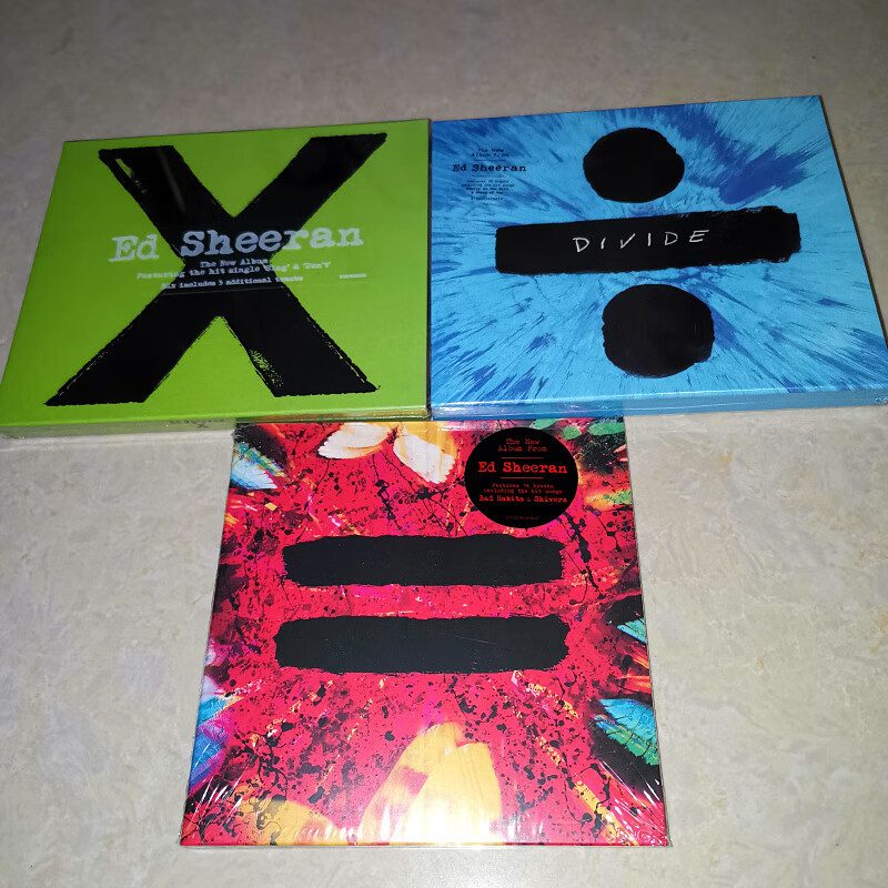 cd 艾德希兰2021专辑 ed sheeran  经典三张打包