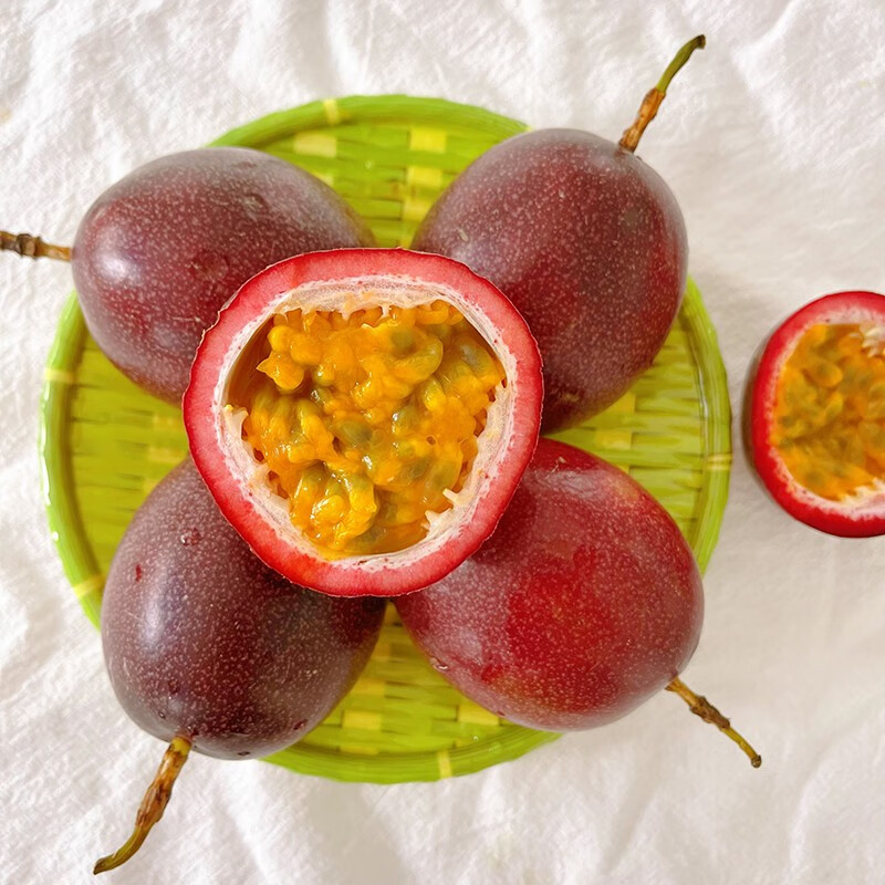 果迎鲜广西百香果 5斤 单果约50-90g 新鲜水果 生鲜 西番莲西番莲高性价比高么？