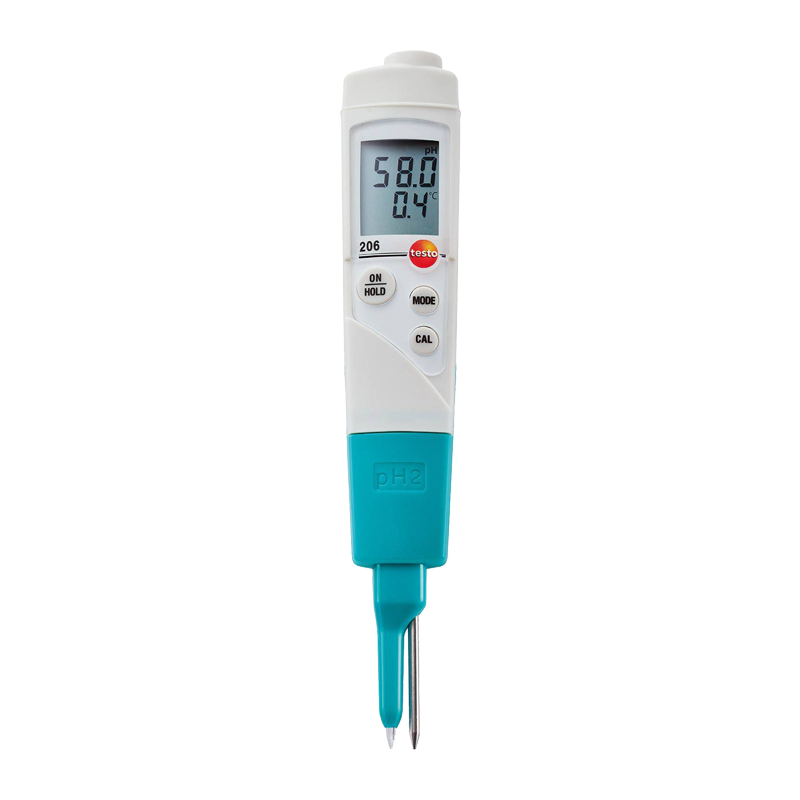 德圖（testo） PH測試筆 testo206ph1 高精度ph2水質(zhì)酸堿度計(jì)液體ph值面團(tuán)鮮肉 206pH1套裝(+標(biāo)液+國產(chǎn)儀器箱)