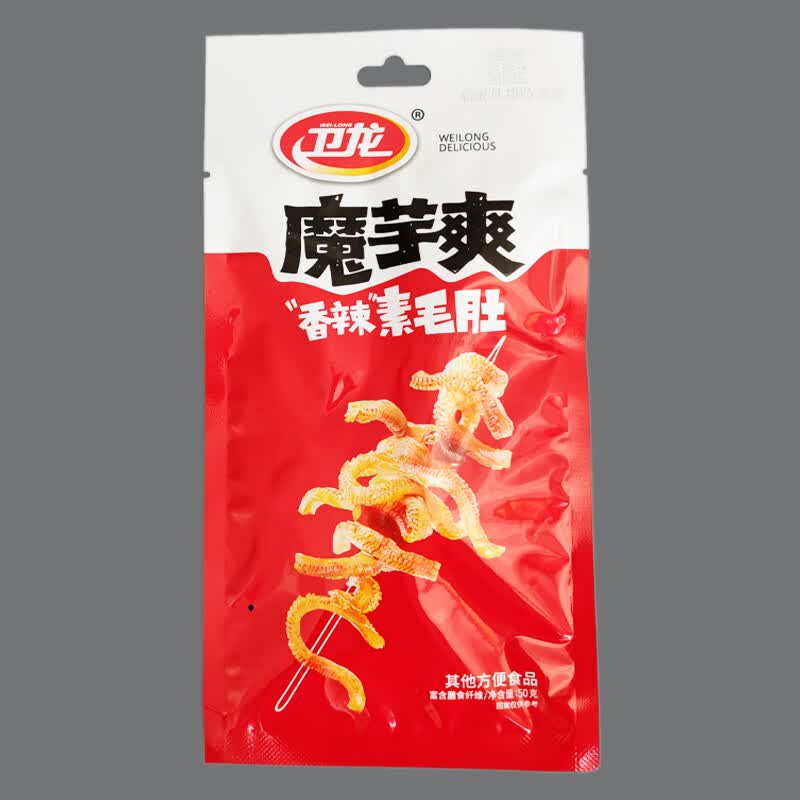 阿一波卫龙 魔芋爽香辣味50g素毛肚风吃海带酸辣小包装办公室休闲零食