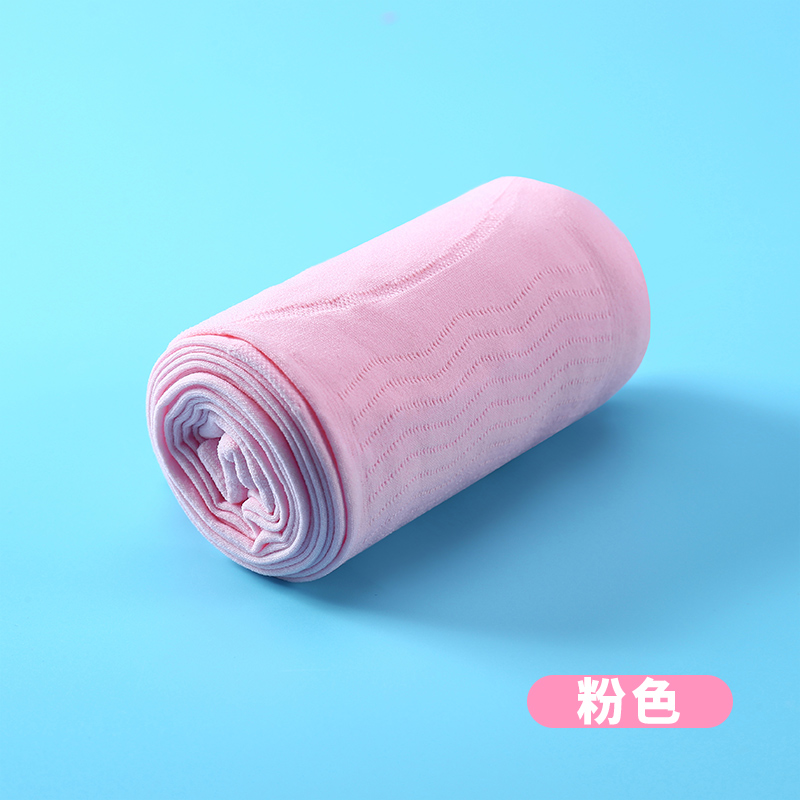 布儿童连裤袜女童丝袜春秋薄款夏季宝宝打底裤连体舞蹈袜子练功 粉色