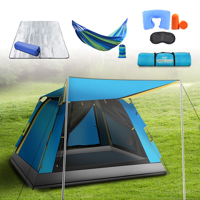 创悦 全自动帐篷 户外3-4人免安装露营 野营帐篷套装一