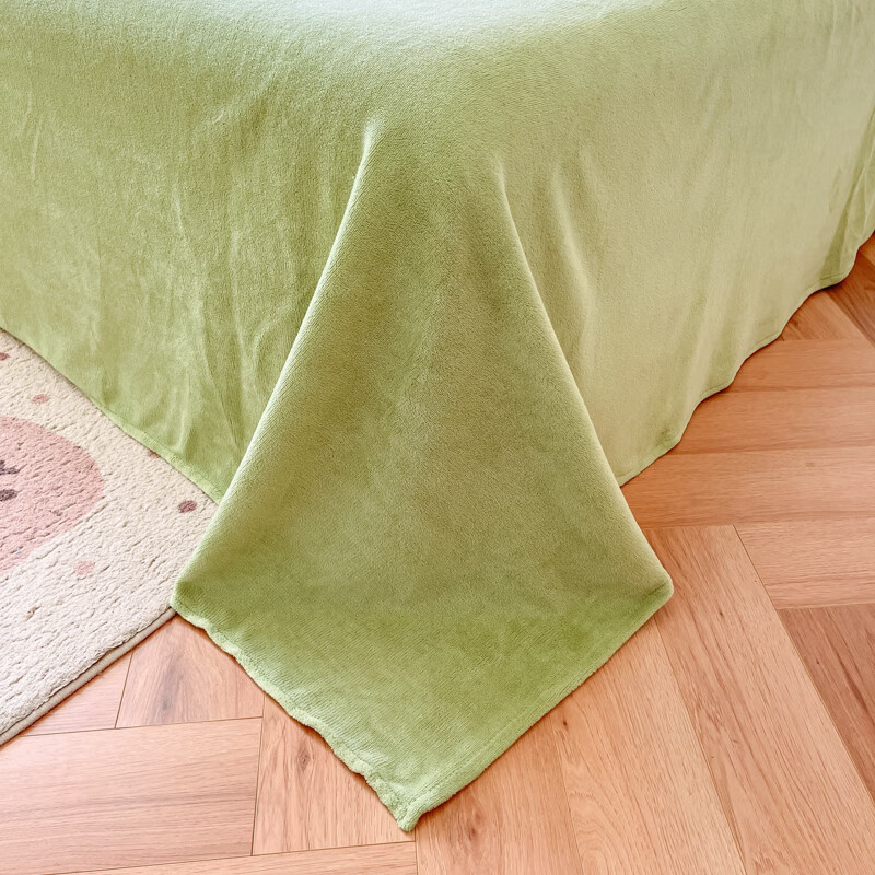 多兰诗(Duolanshi)牛奶绒四件套卡通双面加绒学生宿舍家用床单被套床上用品套件 可爱恐龙 1.8米 床单款 被套200*230cm 四件套