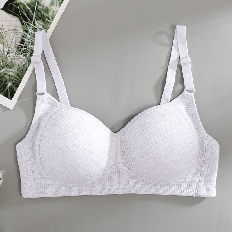 高中女生胸衣聚拢性感调整型收副乳防下垂胸罩少女风文胸小胸薄款初中