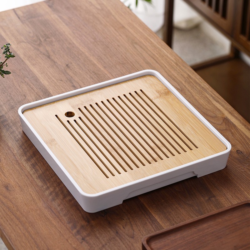 黑胡桃木茶盘 茶具托盘实木茶具盘茶托餐盘果盘木质餐具盘收纳盘 中号