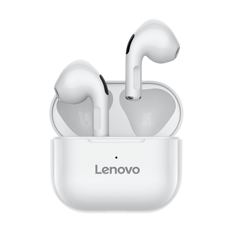 Lenovo 联想 LP40 半入耳式真无线蓝牙耳机 白色