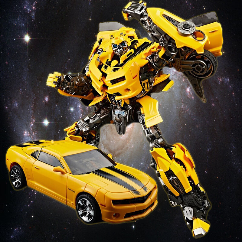 亲巴贝28cm合金大号黄蜂变形战士金刚汽车人儿童男孩玩具新年生日礼物