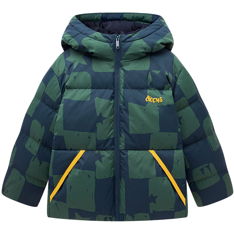 MiniPeace太平鳥童裝冬新男童羽絨服FAACF4480 松墨綠 110