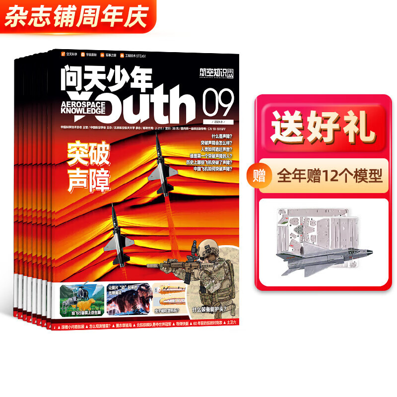 送航模 问天少年杂志 2025年1月起订阅 1年共12期 杂