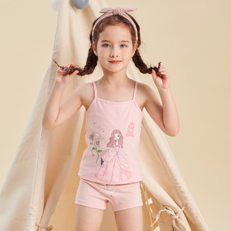 朵熙儿 dorsill 4条装儿童内裤女童平角裤宝宝三角裤小女孩中大童短裤