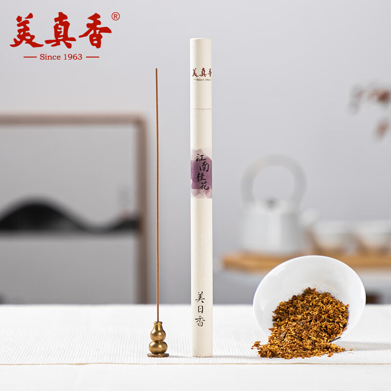 美真香家用室内熏香线香花香天然 江南桂花10g 约20支