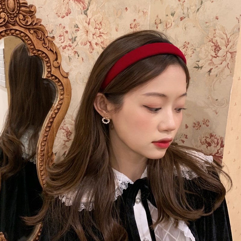 念凝丝绒发箍女日韩风宽边头箍简约日常佩戴洗脸发卡复古气质压发发饰