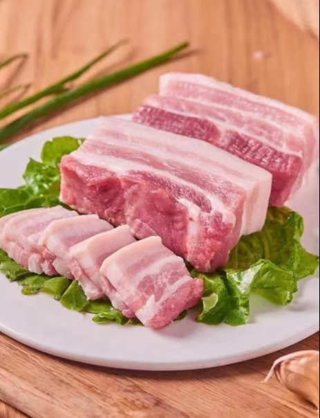 果亦橙新鲜五花肉农家散养土猪肉肋条肉生鲜猪肉黑猪肉冷冻商用 土猪