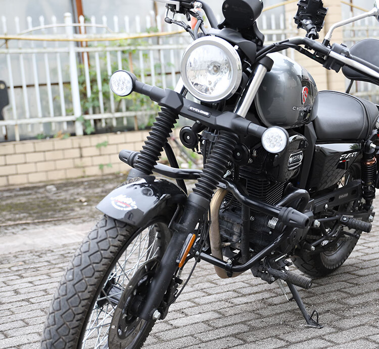 费卡其适配2024款赛科龙ra250改装宗申ra2保险杠前护杠sr250-12a防摔