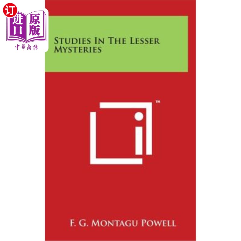 【中商海外直订】studies in the lesser mysteries 小奥秘研究