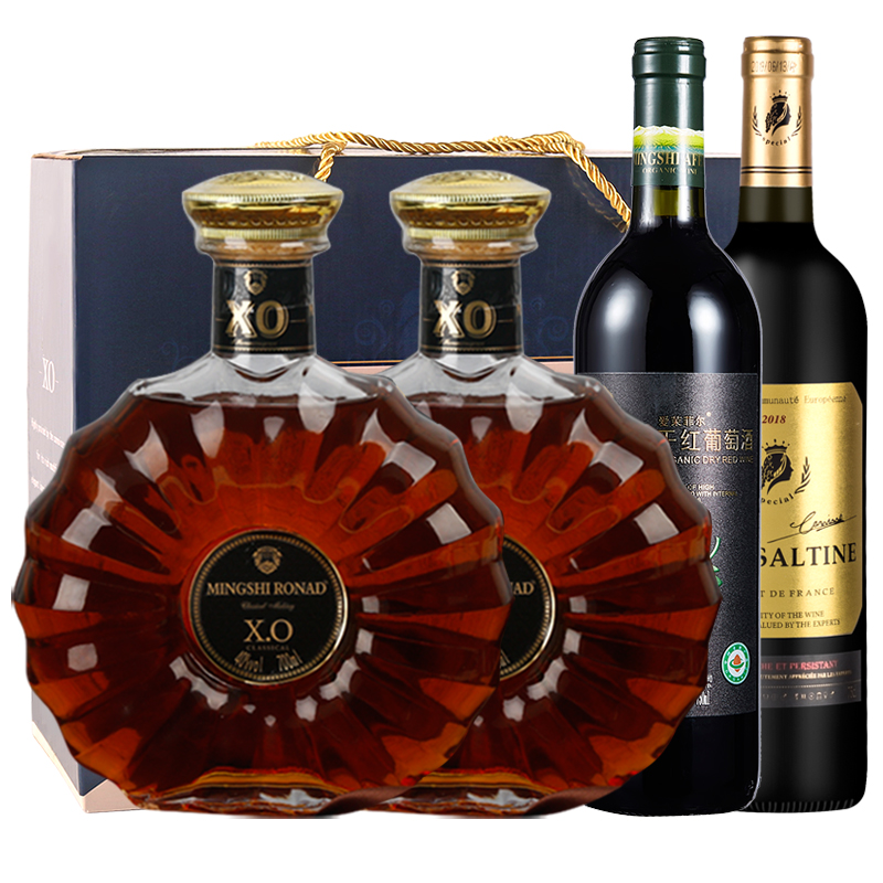 名仕爱菲尔(afeir)法国原酒进口洋酒礼盒名仕罗纳德1897xo白兰地40度